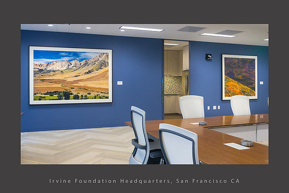Corporate Art installation_Eastside Sierra Nevada Mountains_Gorman_Irvine Fd_San Francisco