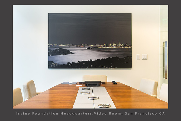 Corporate Art installation_Video Conference Room_Moonlight Richardson Bay_Irvine Fd_San Francisco