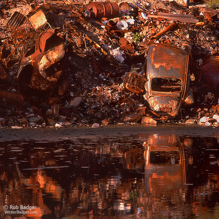 Rusting Volkswagens at Sunset, Las Trampas Indian Reservation, New Mexico