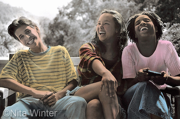Teens Laughing