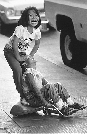 Kids on Scooter, Tenderloin, San Francisco